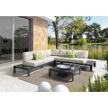 Мебел за градина цел алуминиумски внатрешен софа за внатрешен двор